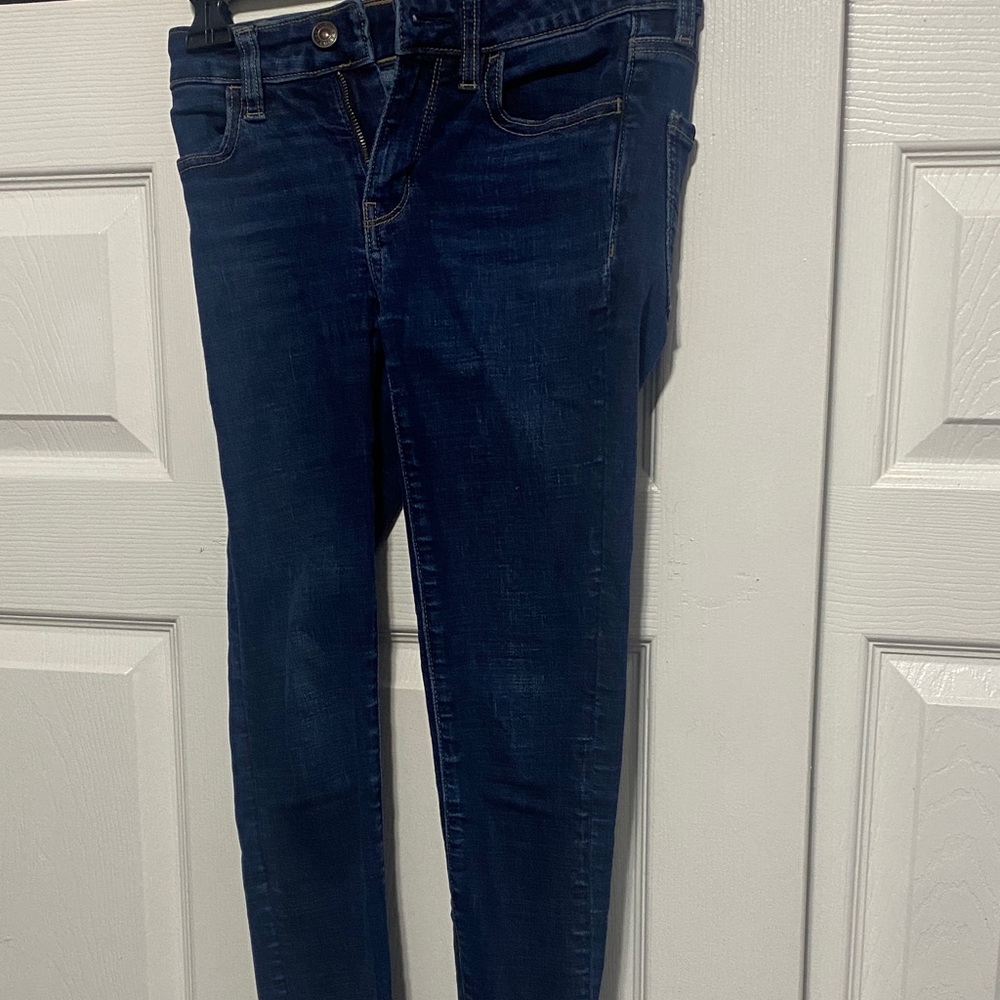 American Eagle Outfitters Dark Blue Skinny Jeans